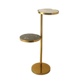 Modern Golden Round Shape Iron Stand Drink Table - Decor Smart