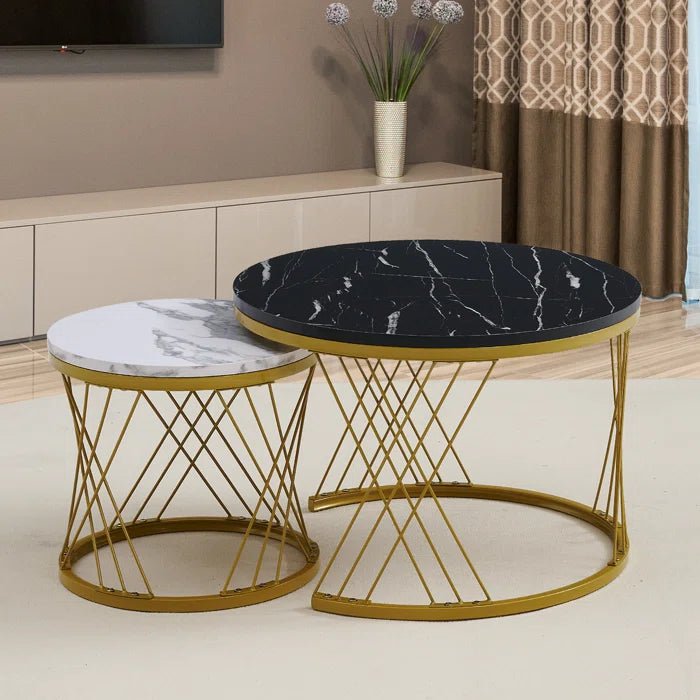 Modern Minimalist Stylish Nesting Coffee Table - Decor Smart