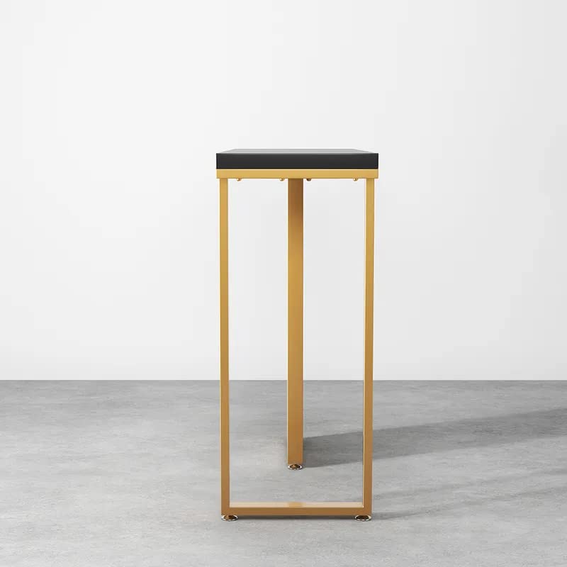 Modern Opulence Black Marble Gold Console Table - Decor Smart