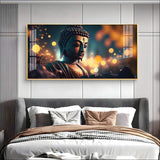 Mulling Over Buddha Premium Acrylic Floating Wall Painting - Decor Smart