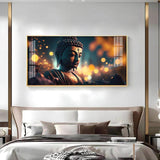 Mulling Over Buddha Premium Acrylic Floating Wall Painting - Decor Smart