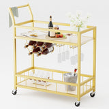 Narron Metal Bar Cart - Decor Smart