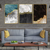 Paint Texture Decorative Floating Canvas Wall Painting Set of Three - Decor Smart