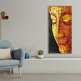 Peaceful Golden Buddha Texture art Canvas Wall Painting - Decor Smart