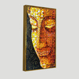 Peaceful Golden Buddha Texture art Canvas Wall Painting - Decor Smart