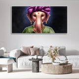 Portrait of Lord Ganesha Canvas Wall Painting - Decor Smart