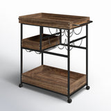 Poulos Metal Bar Cart - Decor Smart