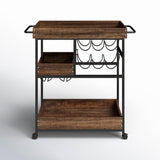 Poulos Metal Bar Cart - Decor Smart