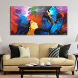 Premium Abstract Painting of Lord Radha Krishna - Decor Smart