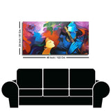Premium Abstract Painting of Lord Radha Krishna - Decor Smart