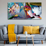 Premium Canvas Wall Painting of Indian God Radha Krishna - Decor Smart