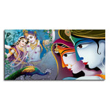 Premium Canvas Wall Painting of Indian God Radha Krishna - Decor Smart