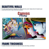 Premium Canvas Wall Painting of Indian God Radha Krishna - Decor Smart