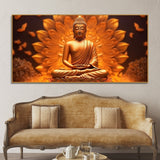 Premium Canvas Wall Painting of Meditating Lord Buddha - Decor Smart