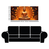Premium Canvas Wall Painting of Meditating Lord Buddha - Decor Smart