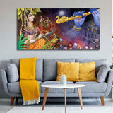 Premium Canvas Wall Painting of Radha Thinking About Shri Krishna - Decor Smart