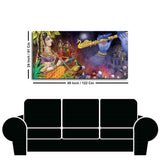 Premium Canvas Wall Painting of Radha Thinking About Shri Krishna - Decor Smart