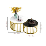 Premium Golden Caged Table Set of 2 - Decor Smart