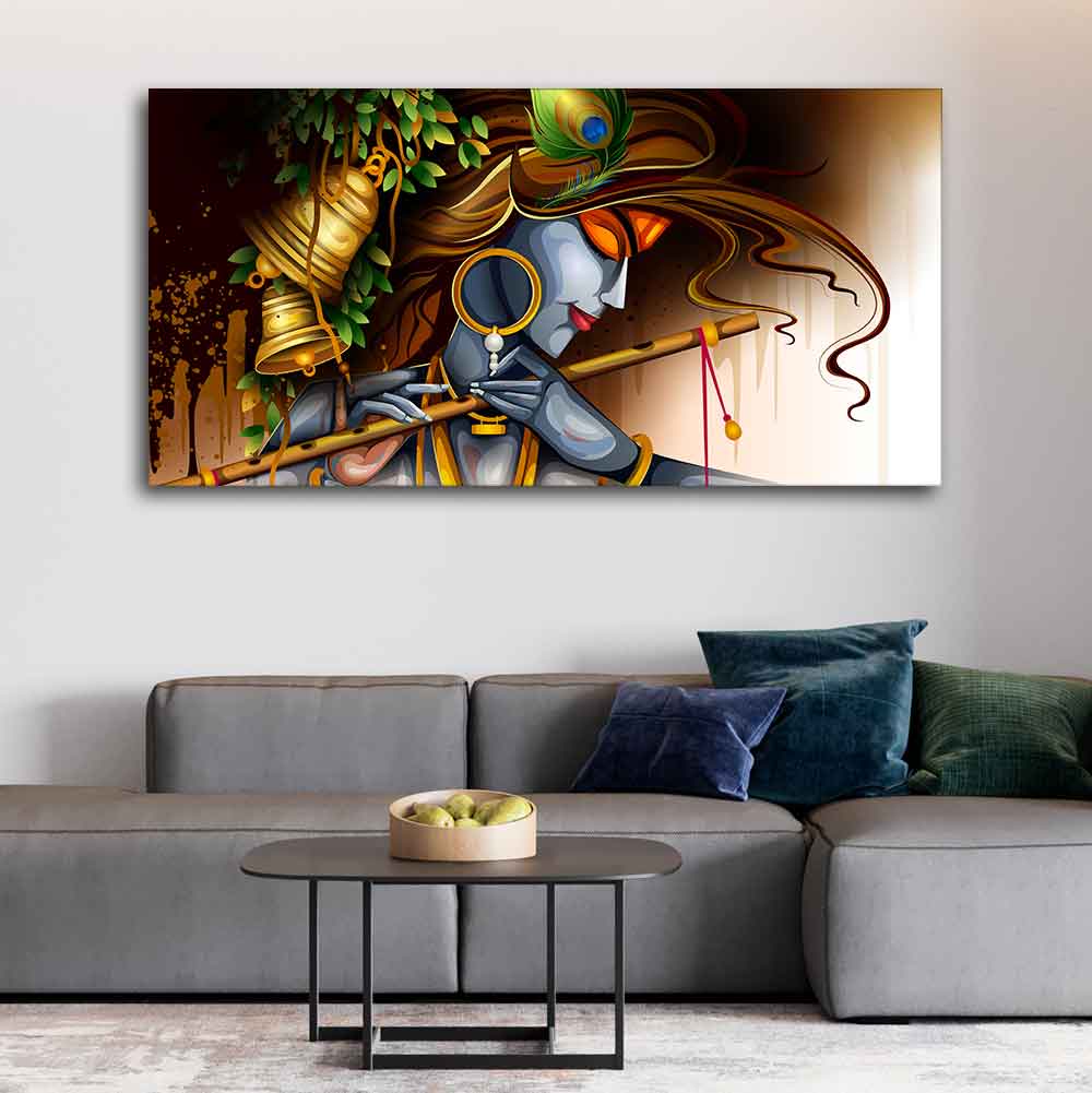 Premium Wall Canvas Painting of Lord Krishna - Decor Smart