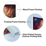 Premium Wall Painting of Jesus Cross with Moon Dark Background - Decor Smart