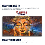 Premium Wall Painting of Peaceful Lord Buddha - Decor Smart