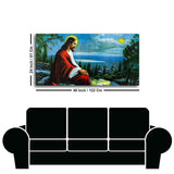 Premium Wall Painting of The prayer of Jesus Christ on the background of Jerusalem - Decor Smart