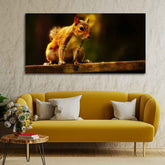 Premium Wall Painting Squirrel in The Dark Forest - Decor Smart