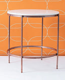 Premium White Marble Round Shape Fabian Center Table - Decor Smart