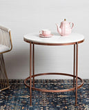 Premium White Marble Round Shape Fabian Center Table - Decor Smart