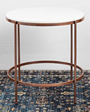 Premium White Marble Round Shape Fabian Center Table - Decor Smart