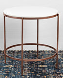 Premium White Marble Round Shape Fabian Center Table - Decor Smart