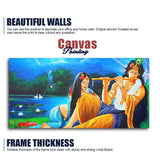 Radha Krishna Painting Canvas Big Wall Painting Wall Art - Decor Smart