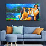 Radha Krishna Painting Canvas Big Wall Painting Wall Art - Decor Smart