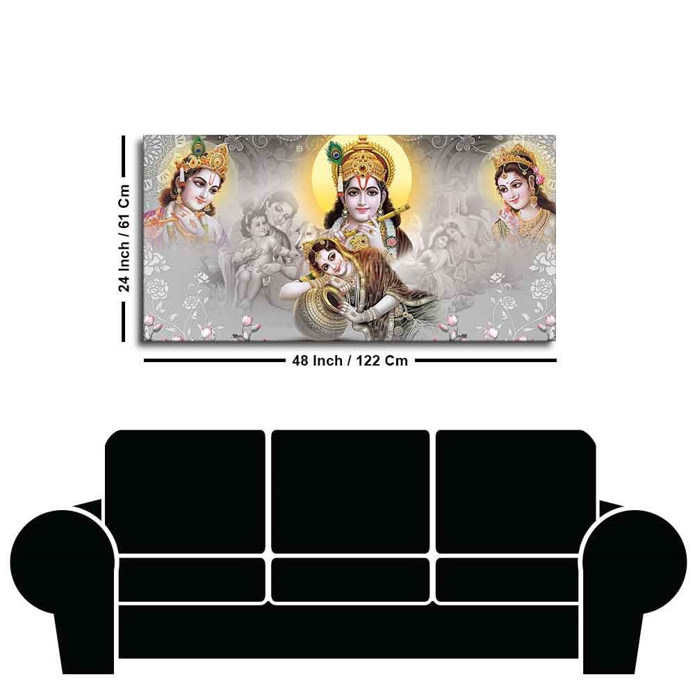 Radha Krishna Premium Wall Painting - Decor Smart