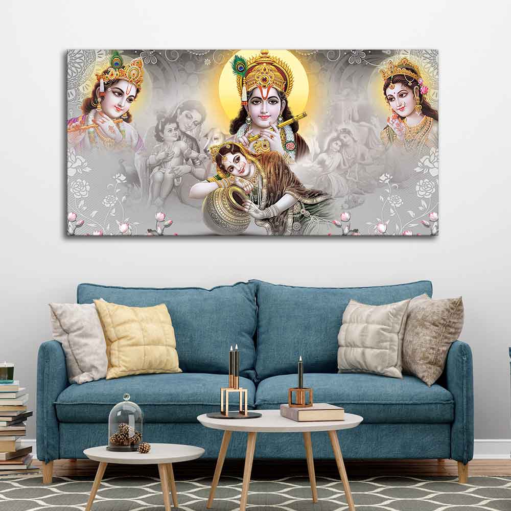 Radha Krishna Premium Wall Painting - Decor Smart