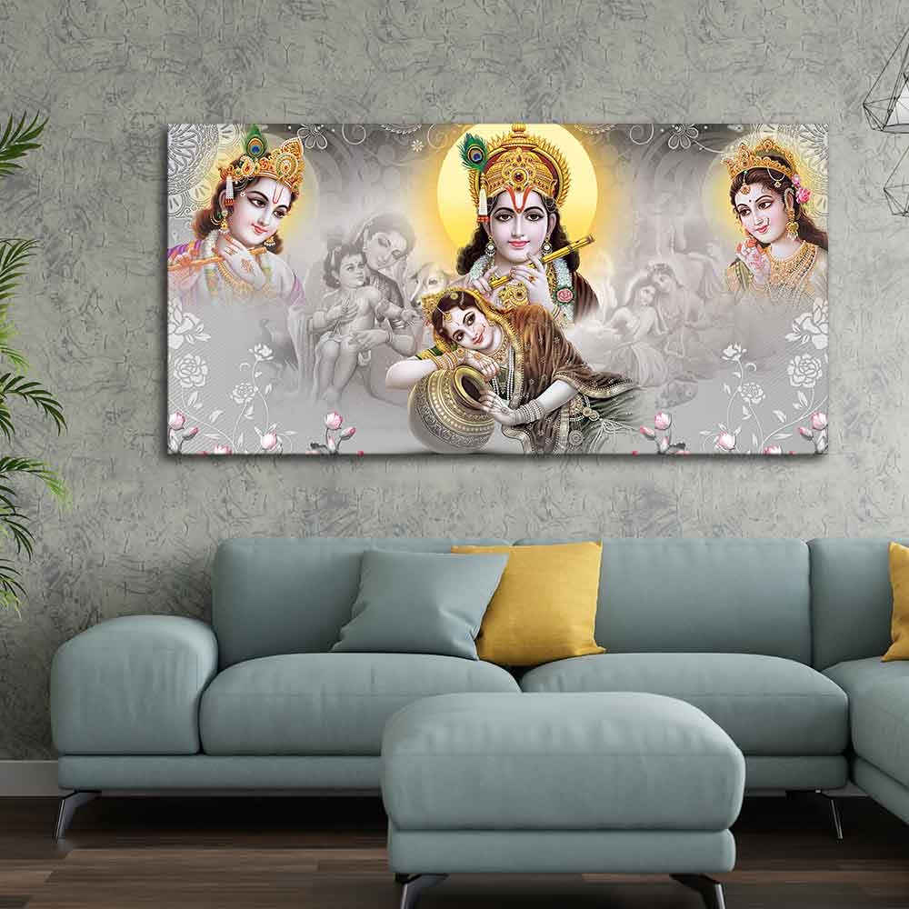 Radha Krishna Premium Wall Painting - Decor Smart