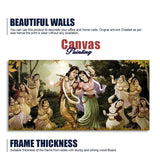Radha Krishna Raas Leela Canvas Wall Painting - Decor Smart