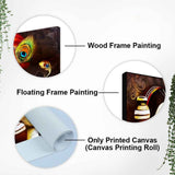 Radha Krishna With Flute Canvas Wall Painting - Decor Smart