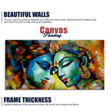 Colorful Love – Radha Rani & Krishna Wall Canvas