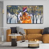Radhe Krishna Canvas Wall Painting - Decor Smart