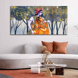 Radhe Krishna Canvas Wall Painting - Decor Smart