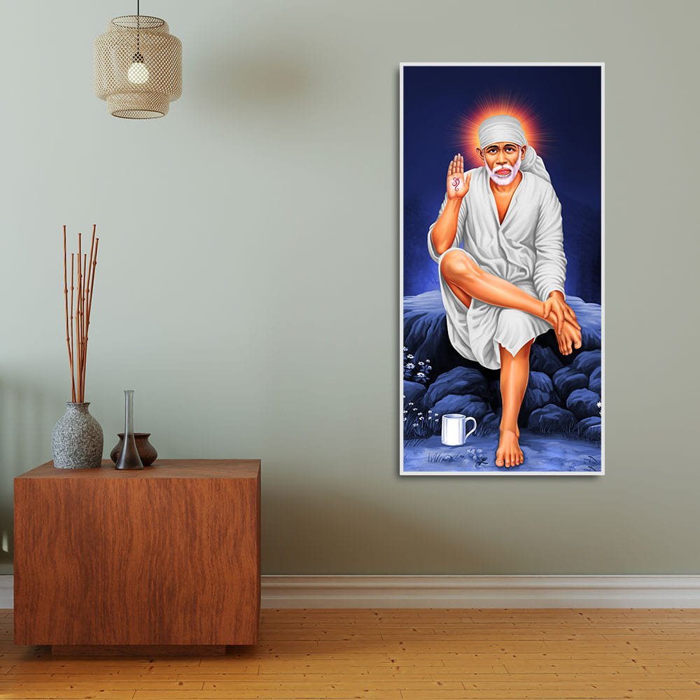 Sai Baba of Shirdi Premium Canvas Wall Painting - Decor Smart
