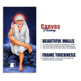 Sai Baba of Shirdi Premium Canvas Wall Painting - Decor Smart