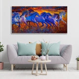 Seven Horses Running Canvas Wall Painting - Decor Smart