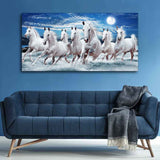 Seven Running Horses in Water – Dynamic Wall Art by Decor Smart