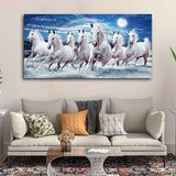 Seven Running Horses in Water – Dynamic Wall Art by Decor Smart