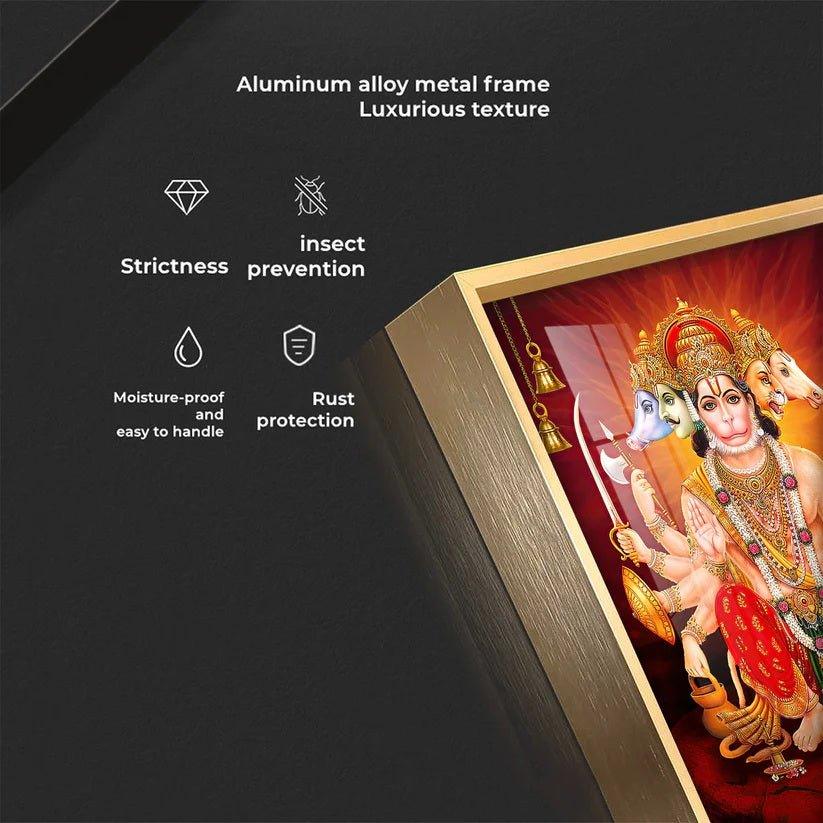 Shree Hanuman Chalisa Premium Acrylic Horizontal Wall Art - Decor Smart