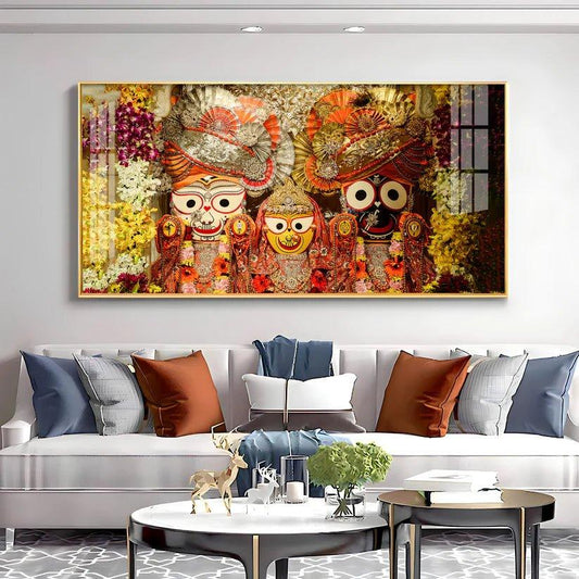 Shree Jagannatha Ji Premium Acrylic Floating Wall Painting - Decor Smart