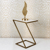 Slanting Chic Premium Metal Side Table - Decor Smart