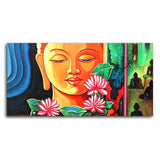 Spiritual Gautam Buddha Wall Painting - Decor Smart